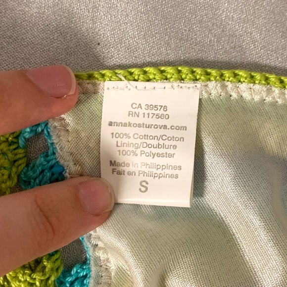 Luxury Handmade S Crochet Sequin Bikini Green - Picture 10 of 13